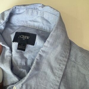 J. Crew Blue Casual Button Down Shirt Lightweight Cotton